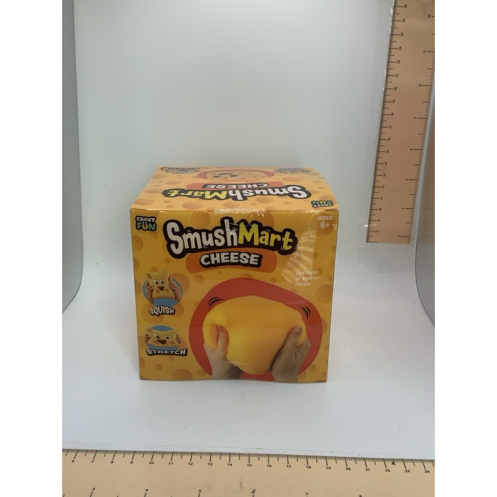 Crazy Fun SmushMart XL Cheese Squishy Toy TIK TOK VIRAL 100% Authentic SEALED - Picture 3 of 6